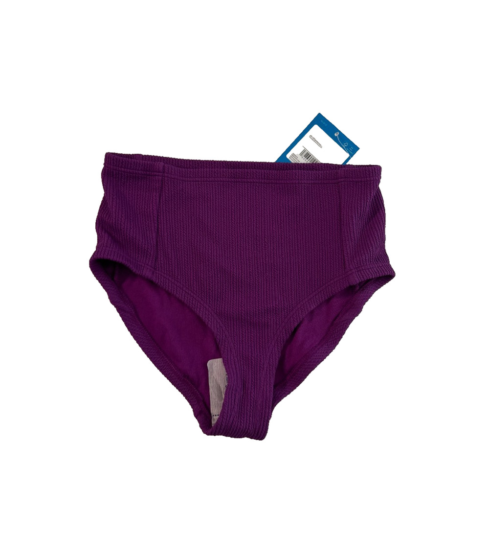 DSG Girls High Waisted Bikini Bottom Vibrant Violet Size Small NWT